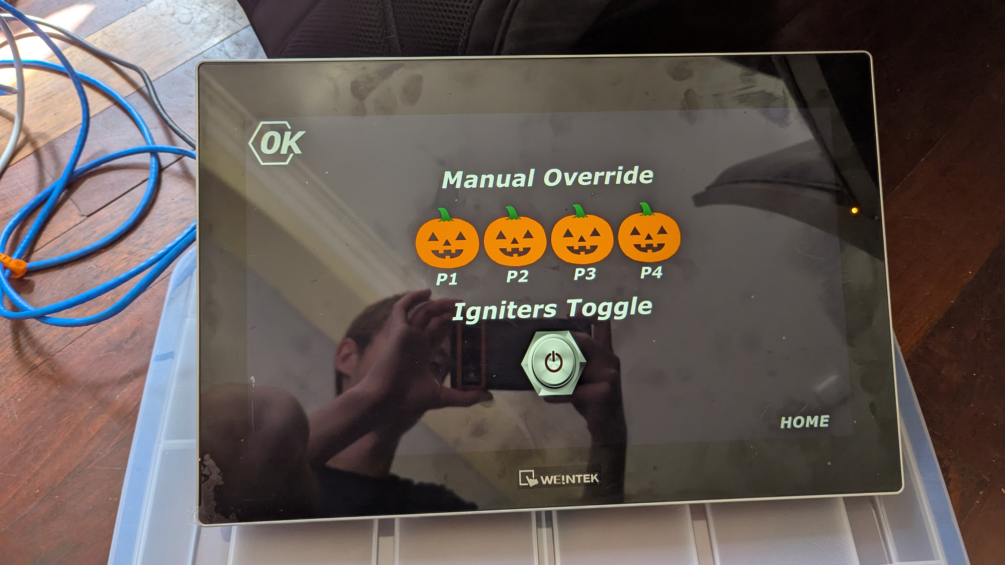 HMI after reflashing with custom Fire Choir UI